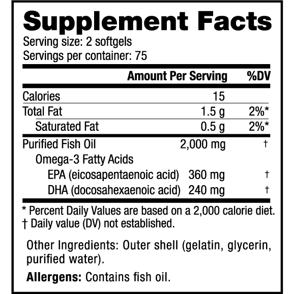 Nutrabio Fish Oil 150caps